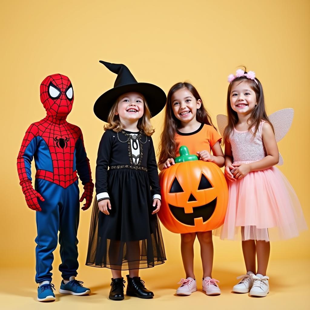 Tổng hợp các mẫu trang phục hoá trang Halloween cho bé trai và bé gái đẹp nhất tại Trang Phục Hàng Xanh