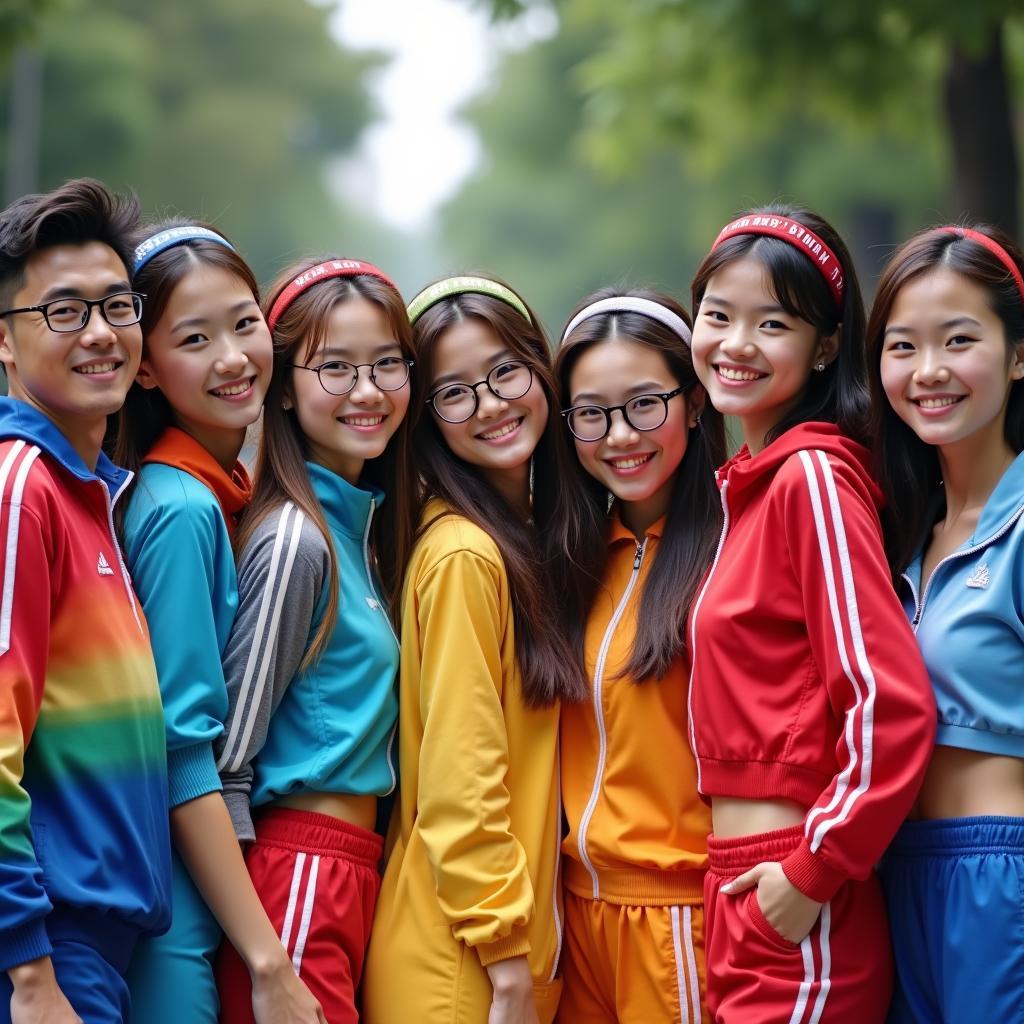 Dịch vụ cho thuê đồ thể thao retro tại TPHCM với nhiều mẫu tracksuit và áo gió phong cách 80s 90s độc đáo