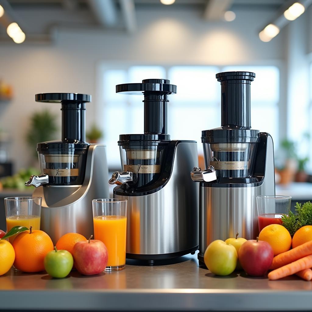 Dàn máy ép trái cây công suất lớn đời mới cho thuê tại TPHCM của Trang Phục Hàng Xanh