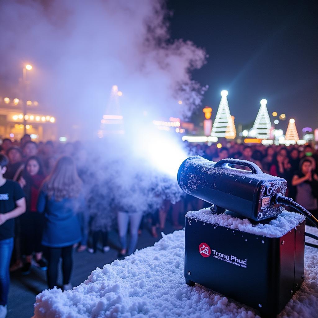 Dịch vụ cho thuê máy phun tuyết tạo hiệu ứng tuyết rơi đẹp mắt cho sự kiện tại TPHCM.