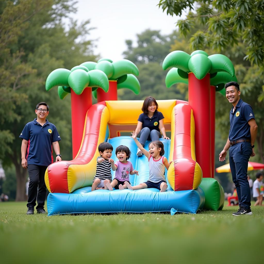 Dịch vụ cho thuê nhà phao chuyên nghiệp cho sự kiện sinh nhật trẻ em tại TPHCM