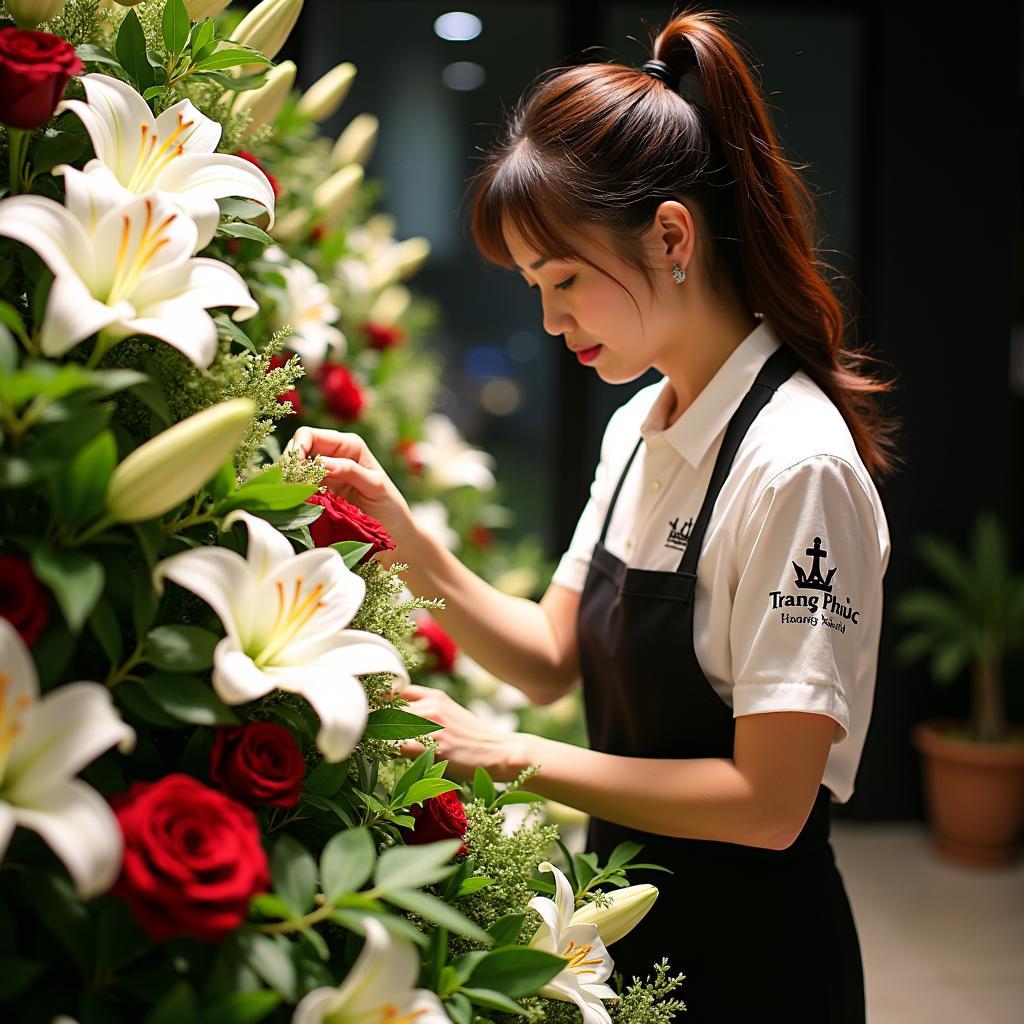 Dịch vụ thuê người cắm hoa sự kiện chuyên nghiệp tại TPHCM với những mẫu hoa tươi sang trọng, hiện đại