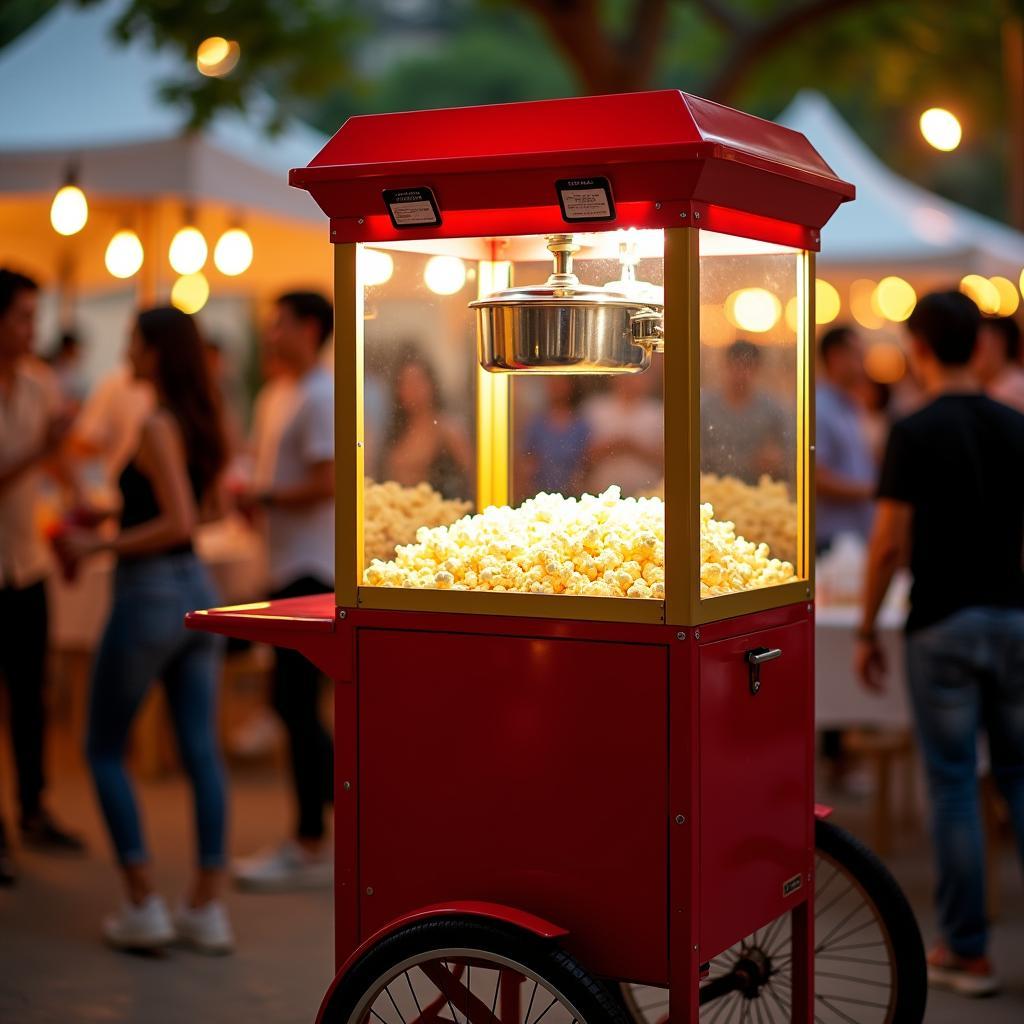 Hình ảnh máy làm bắp rang bơ cho thuê tại sự kiện chuyên nghiệp ở TPHCM của Trang Phục Hàng Xanh