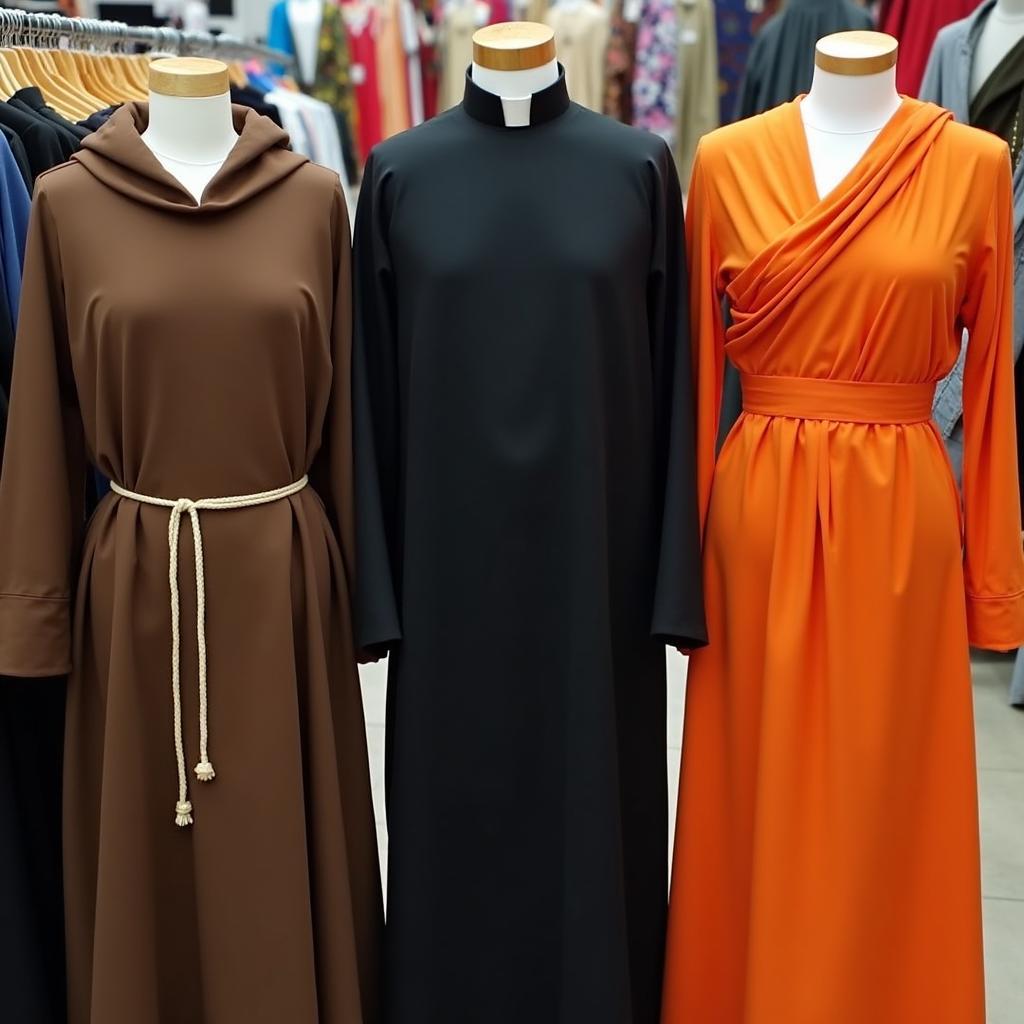 Các mẫu trang phục tu sĩ và linh mục đa dạng cho thuê tại Trang Phục Hàng Xanh TPHCM