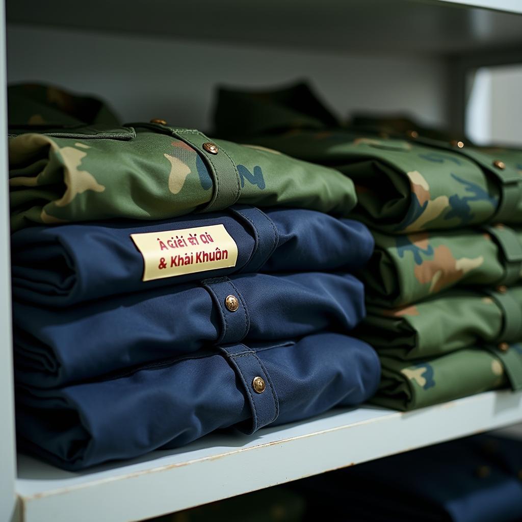 Trang phục bộ đội cho thuê tại Trang Phục Hàng Xanh luôn được giặt ủi sạch sẽ, thơm tho.